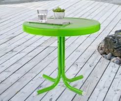 Northlight Retro Tulip Solid Metal Patio Side Table -Home Style Shop 810612997 A0 2