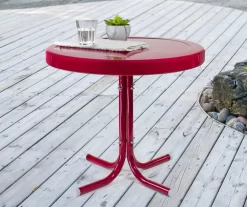Northlight Retro Tulip Solid Metal Patio Side Table -Home Style Shop 810612998 A0 2