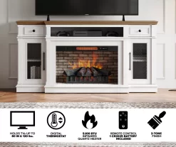 73.5" Castillo Electric Fireplace Console -Home Style Shop 810617768 M7