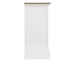 60" White 2-Door Electric Fireplace Console -Home Style Shop 810618088 A0 5