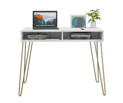 Novogratz Athena Faux Marble 2-Cubby Computer Desk 20 Novogratz Athena Faux Marble 2-Cubby Computer Desk -Home Style Shop 810618403 3