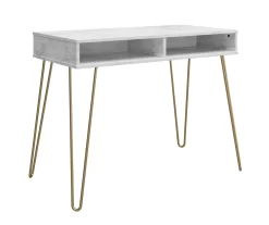 Novogratz Athena Faux Marble 2-Cubby Computer Desk 19 Novogratz Athena Faux Marble 2-Cubby Computer Desk -Home Style Shop 810618403 4