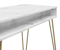 Novogratz Athena Faux Marble 2-Cubby Computer Desk 23 Novogratz Athena Faux Marble 2-Cubby Computer Desk -Home Style Shop 810618403 5