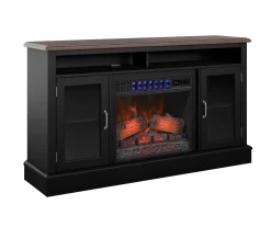 59.5" Black CoolGlow Electric Fireplace & Fan Console -Home Style Shop 810620259 A0 4
