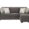 Gray Reversible Sofa Chaise