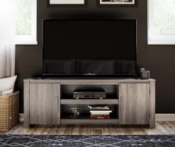60" Aldridge Gray Oak TV Stand 9 60" Aldridge Gray Oak TV Stand -Home Style Shop 810621024 A0 1