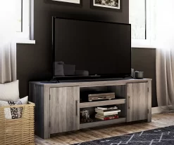 60" Aldridge Gray Oak TV Stand 10 60" Aldridge Gray Oak TV Stand -Home Style Shop 810621024 A0 2