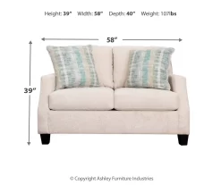 Cullendale Sandstone Cream Loveseat -Home Style Shop 810669842 A0 3