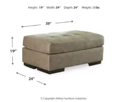 Signature Design By Ashley Maderla Faux Leather Ottoman -Home Style Shop 810697972 A8 1