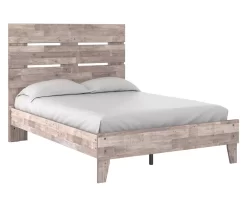 Signature Design By Ashley Neilsville Whitewash Full Panel Platform Bed