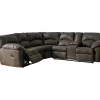 Signature Design By Ashley Tambo Canyon Faux Leather Reclining Sectional