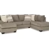 Signature Design By Ashley Creswell Gray Sectional With Right-Facing Chaise