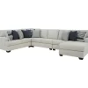 Signature Design By Ashley Lowder Stone 5-Piece Sectional With Right-Facing Chaise