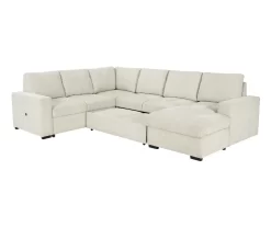 Signature Design By Ashley Millcoe Linen 3-Piece Sectional With Pop-Up Bed -Home Style Shop combo870027 4