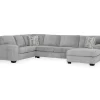 Broyhill Pembrey Pewter 3-Piece Sectional