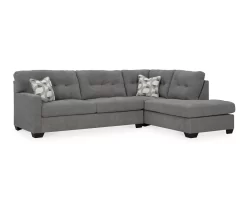 Signature Design By Ashley Highland Falls Gray Sectional -Home Style Shop combo980201 1